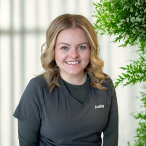 Portrait of a registered dental hygienist at a dental clinic in Leduc, Alberta