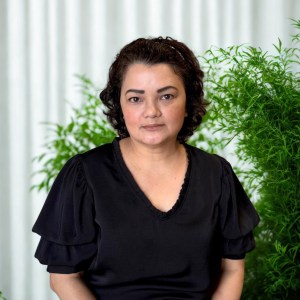 Portrait of a sterilization tech in a dental clinic in Leduc Alberta